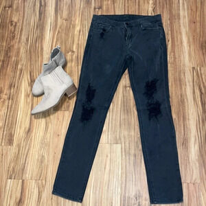 Joe’s jeans women’s jeans 28 vintage black boyfriend skinny stretch distressed